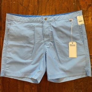 NWT Mens Ibiza ocean club swim shorts blue gingham size 38
